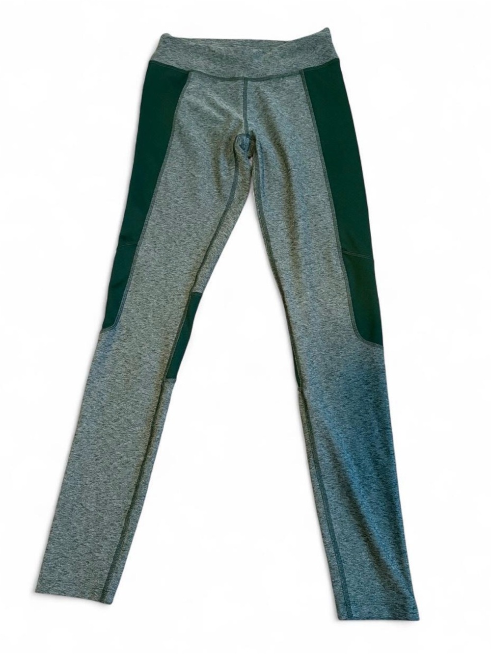The North Face Colorblock Activewear Leggings Heather Green Teal Women's Size S